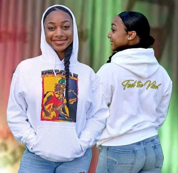 Wearable Art- Reggae Feel The Vibe Hoodies 002