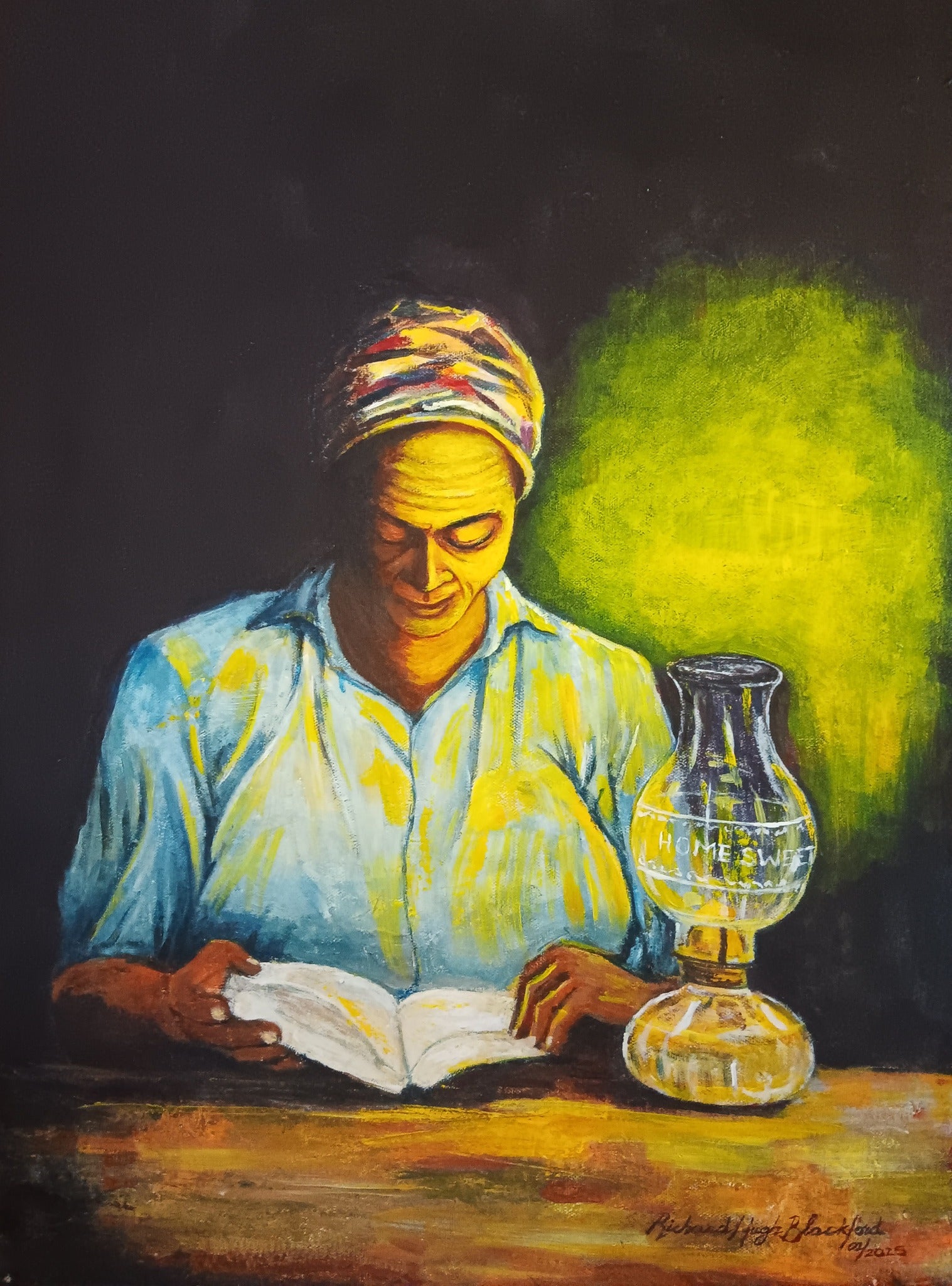 Giclee Print on Canvas- By The Lamplight 001