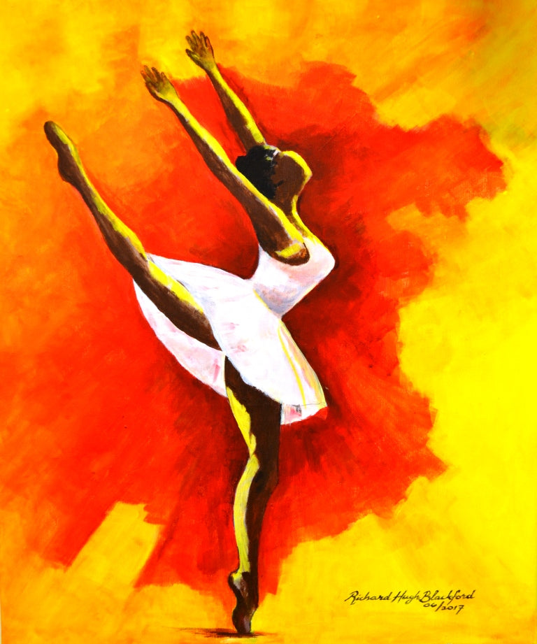 Giclee Print on Canvas-Dance001
