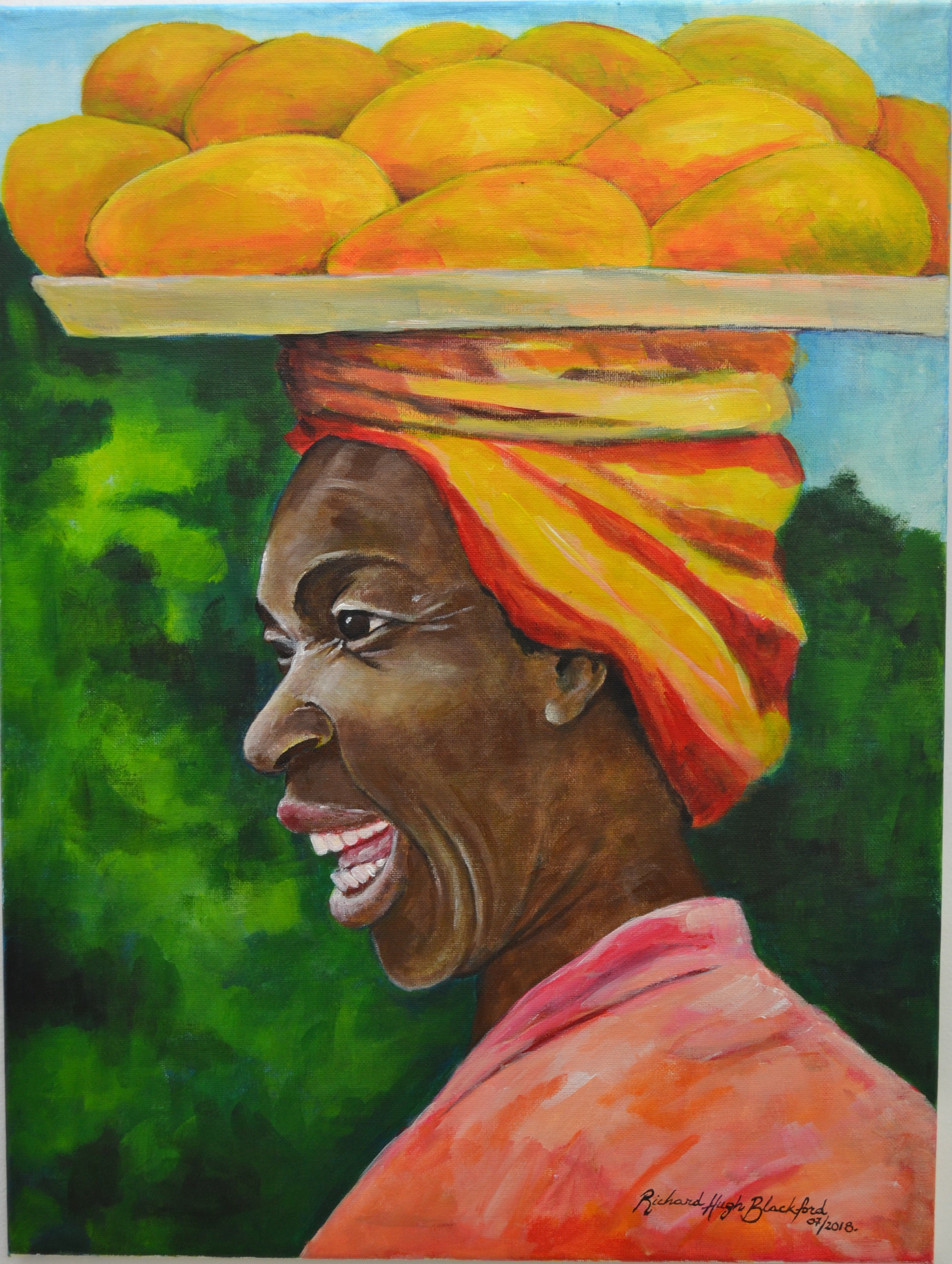 Giclee Print on Canvas- Mango Time 001