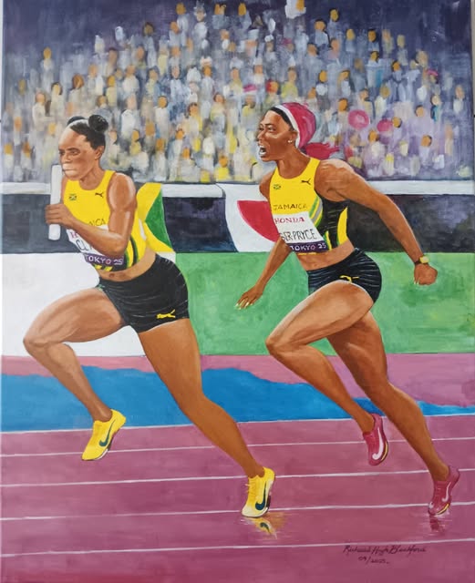 Original Painting- Passing the Baton 001